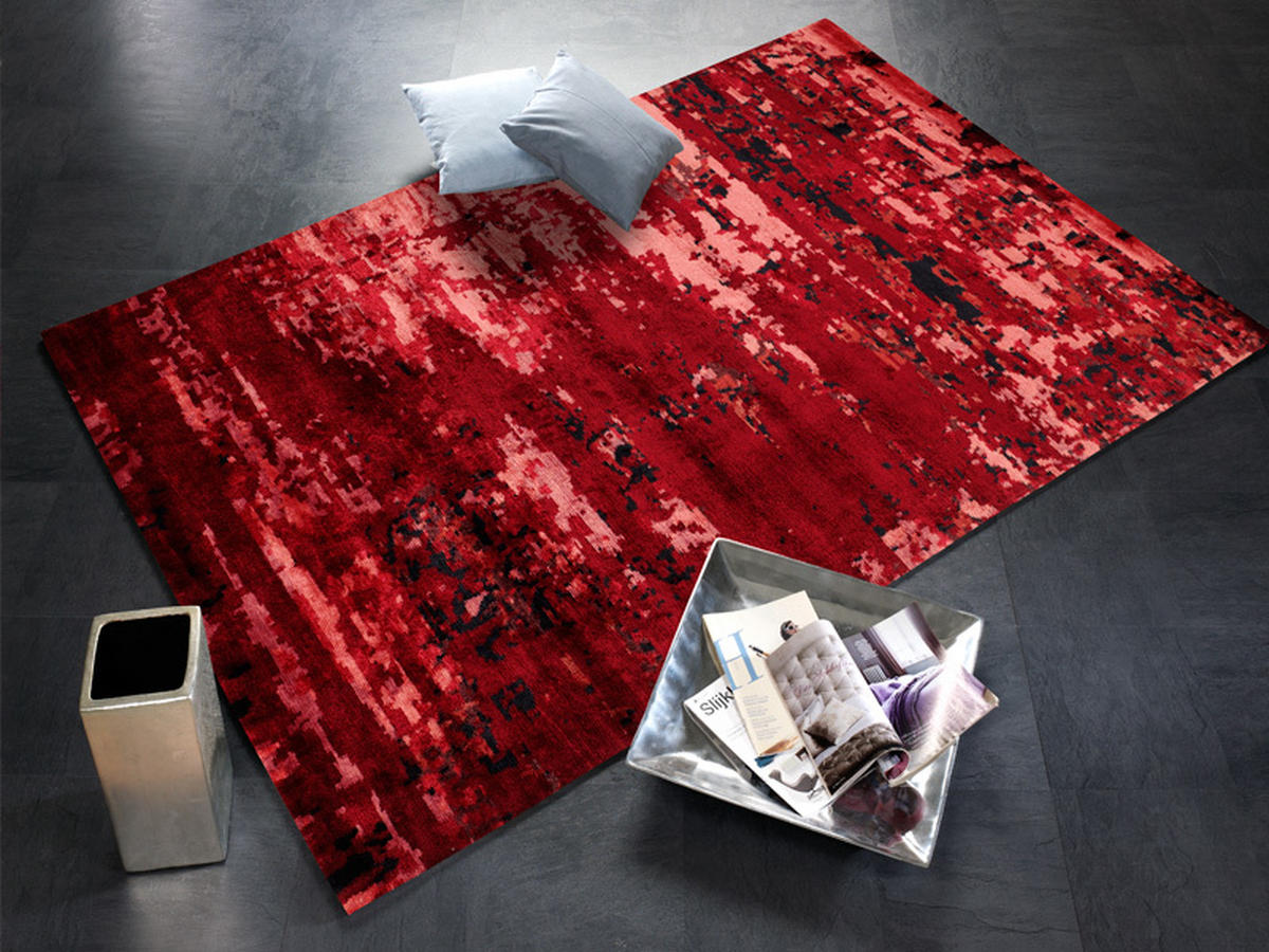ORIENTTEPPICH 70/140 cm Angeles Pilano Dunkelrot  - Dunkelrot, Design, Textil (70/140cm) - Musterring