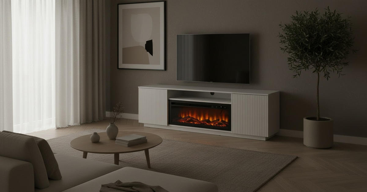 ELEKTROKAMIN - Weiß, Trend, Glas/Holzwerkstoff (163/52/40cm) - Xora