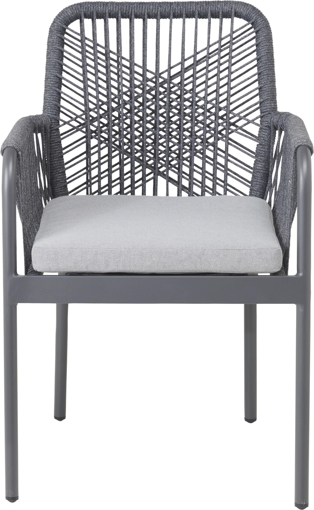 ZÁHRADNÉ KRESLO, kov, textil - sivá, Design, kov/textil (55/85/62cm) - Ambia Garden