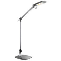 LED-TISCHLEUCHTE - Schwarz/Grau, Design, Kunststoff/Metall (49/17,9/96cm) - Globo