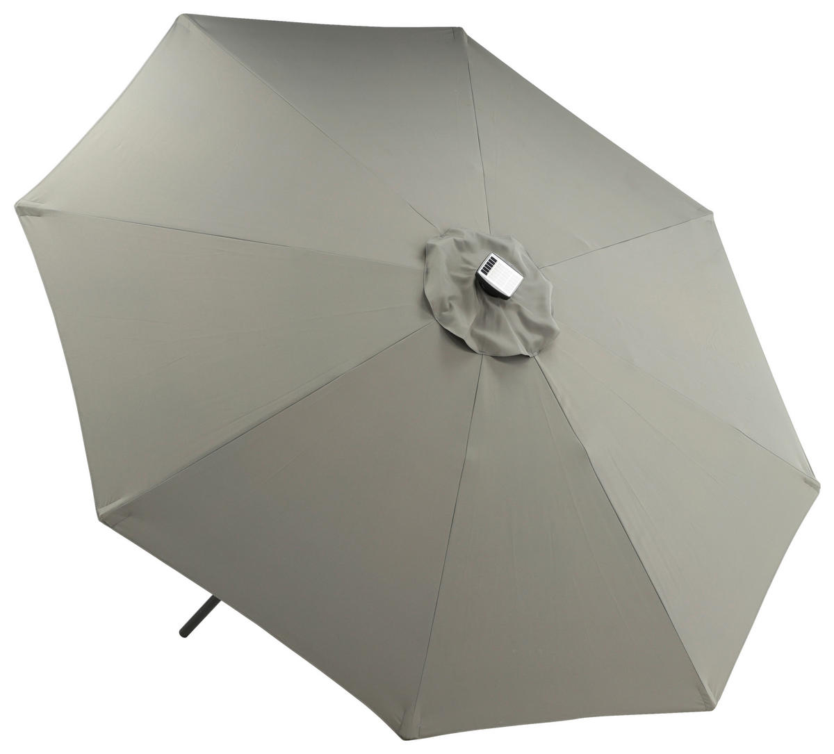 SONNENSCHIRM 270 cm  - Schwarz/Grau, KONVENTIONELL (270/241/270cm) - Gardenson