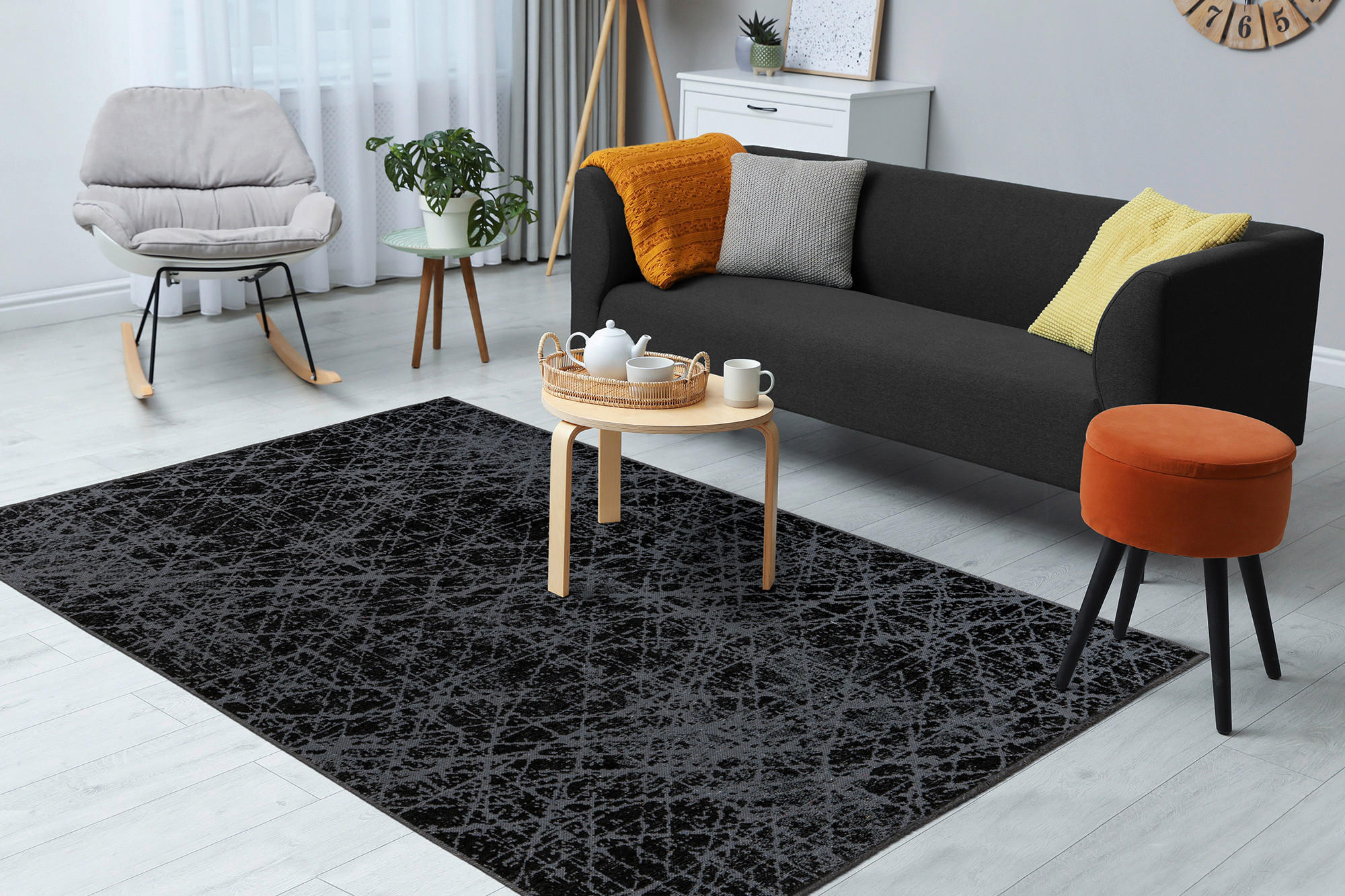 FLACHWEBETEPPICH 80/150 cm  - Grau, KONVENTIONELL, Textil (80/150cm)