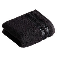 VENDÉGTÖRÖLKÖZŐ 30/50 cm fekete  - fekete, Design, textil (30/50cm) - Vossen