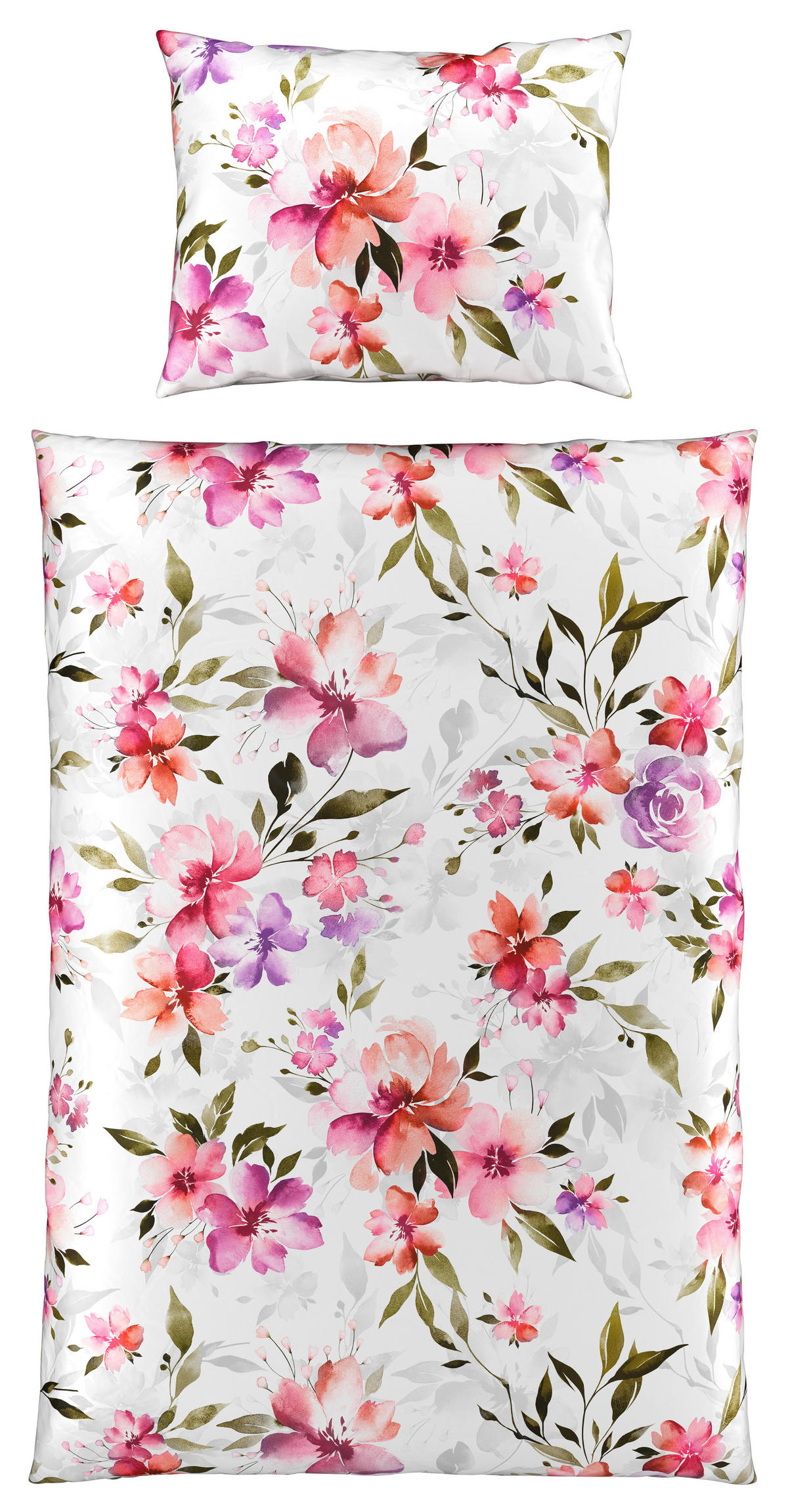 POSTELJINA ED 140/200 cm saten bela  - bela, Konvencionalno, tekstil (140/200cm) - Esposa