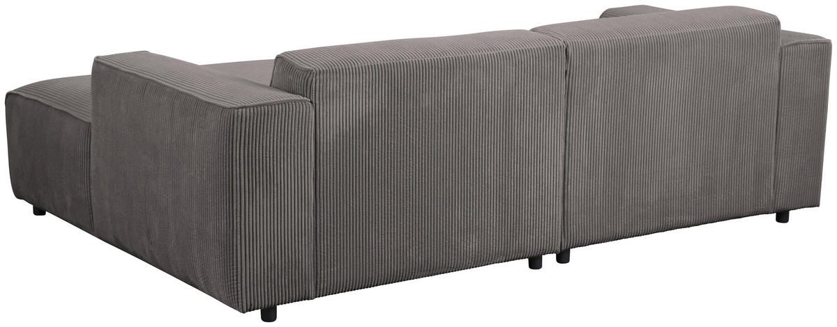 HÖRNSOFFA i manchester grå  - svart/grå, Design, textil/plast (234/161cm) - Livetastic