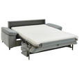SCHLAFSOFA Mikrofaser Grau  - Schwarz/Grau, KONVENTIONELL, Textil/Metall (212/87/103cm) - Dieter Knoll
