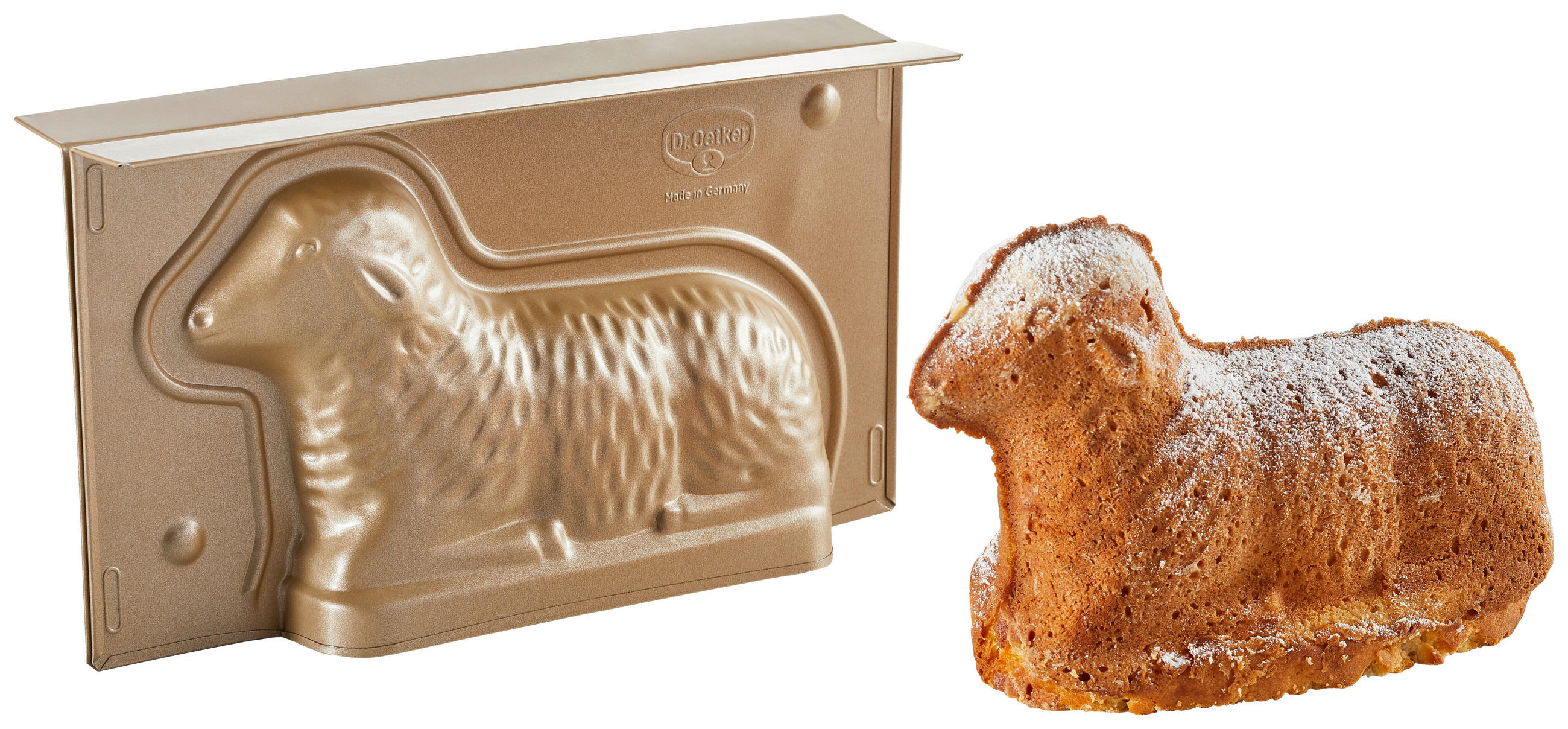 BACKFORM 27,5/6,5/15 cm  - Goldfarben, Basics, Metall (27,5/6,5/15cm) - Dr.Oetker