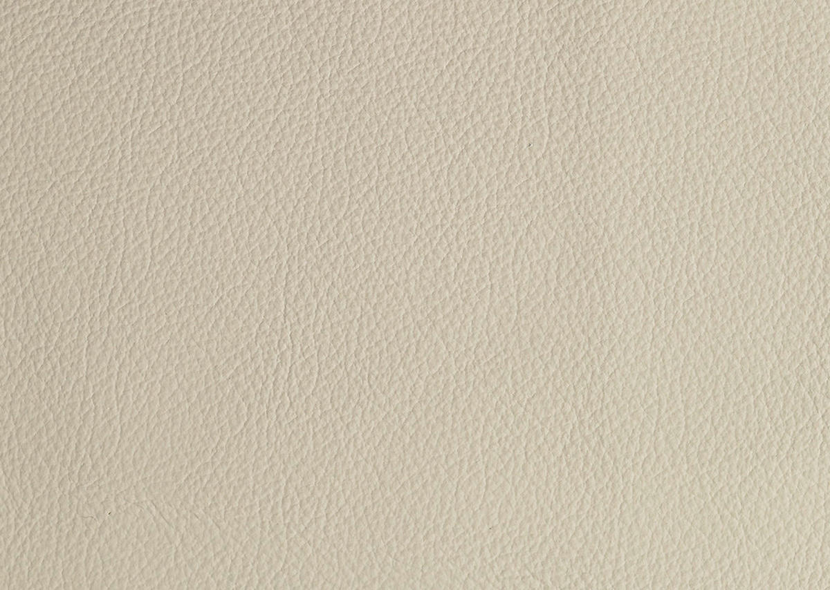 ECKSOFA in Echtleder Creme  - Creme/Schwarz, Design, Leder/Metall (239/285cm) - Cantus