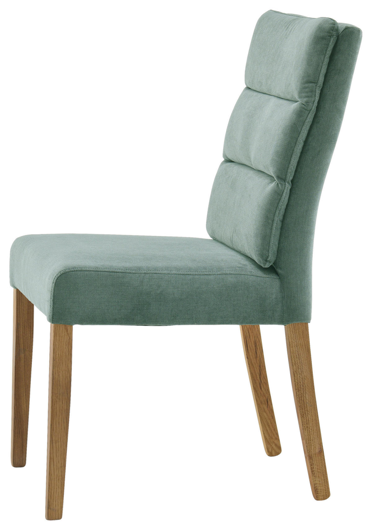 STUHL in Holz, Textil Eichefarben, Mintgrün  - Eichefarben/Mintgrün, KONVENTIONELL, Holz/Textil (47/95/64cm) - Cantus