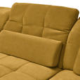 ECKSOFA  in Flachgewebe Gelb  341/204 cm  - Gelb/Schwarz, Design, Textil/Metall (341/204cm) - Xora