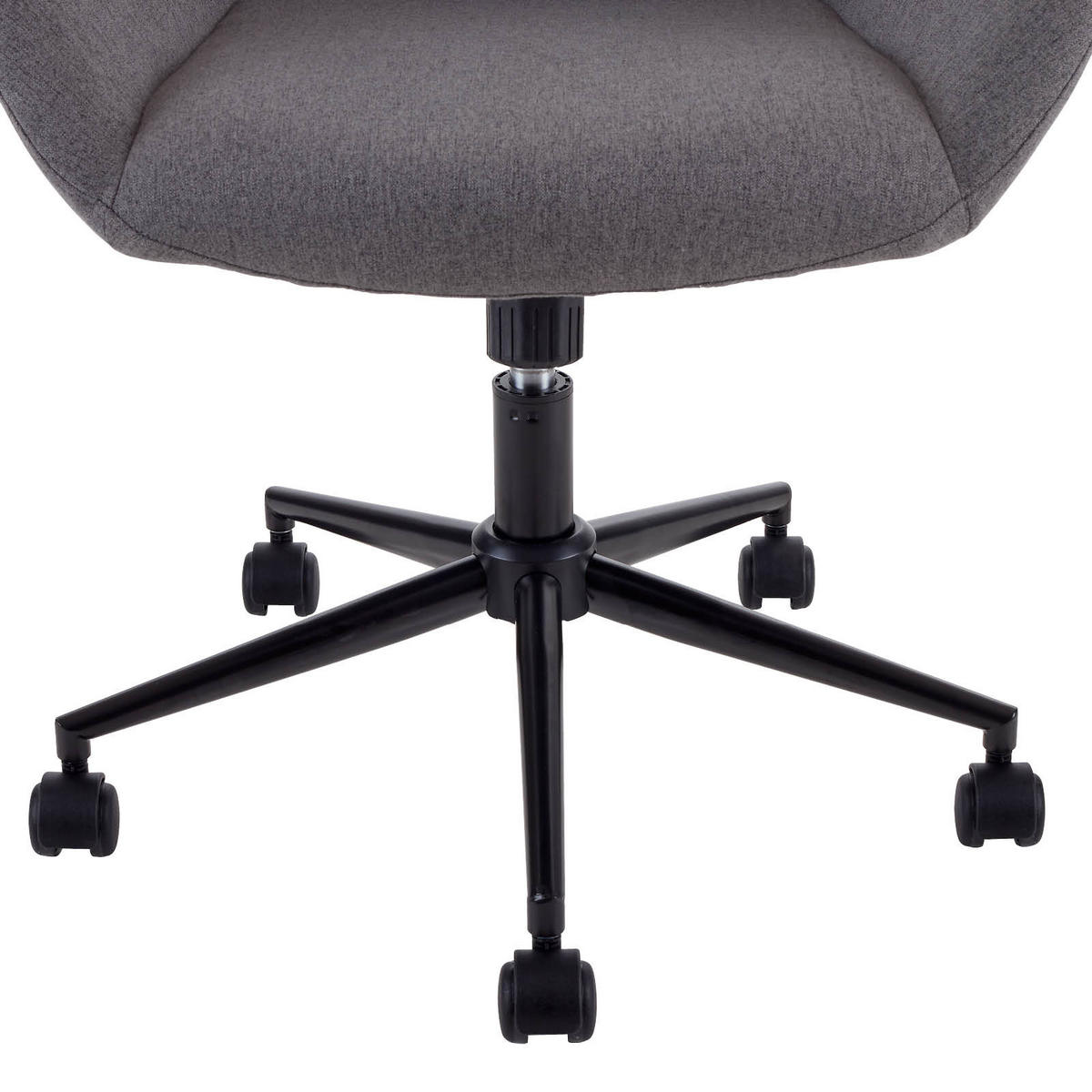 MID.YOU Drehstuhl Grau & Schwarz mit Rollen ordern