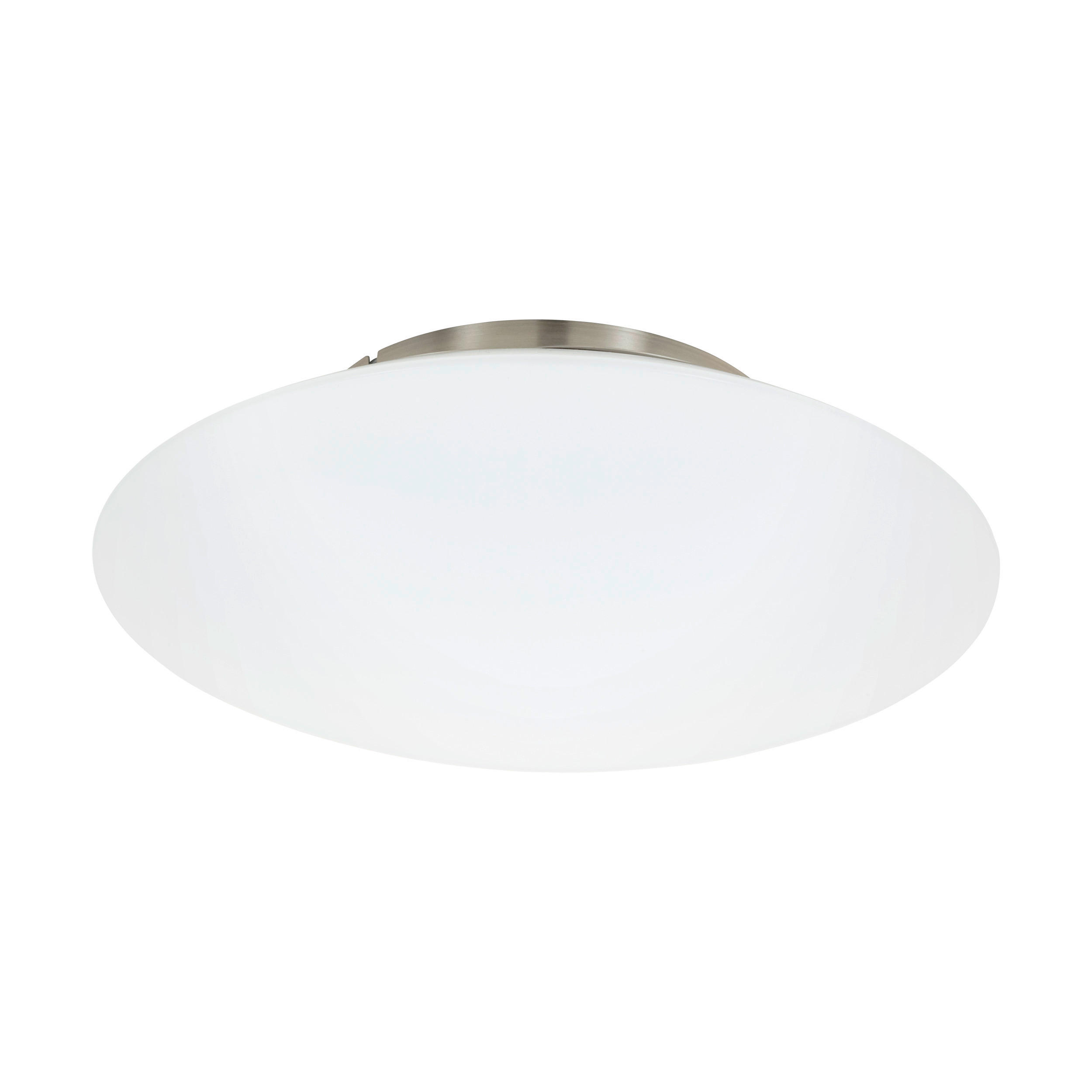 STROPNÉ LED SVIETIDLO, 43,5/13 cm  - biela/niklová, Design, kov/plast (43,5/13cm) - Eglo