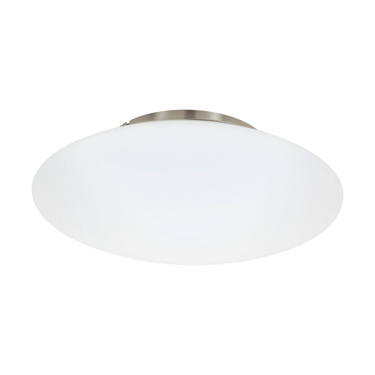 STROPNÉ LED SVIETIDLO, 43,5/13 cm  - biela/niklová, Design, kov/plast (43,5/13cm) - Eglo