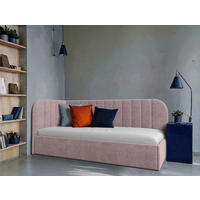 POLSTERBETT 90/200 cm  Rosa  - Schwarz/Rosa, Modern, Holz/Holzwerkstoff (90/200cm) - MID.YOU