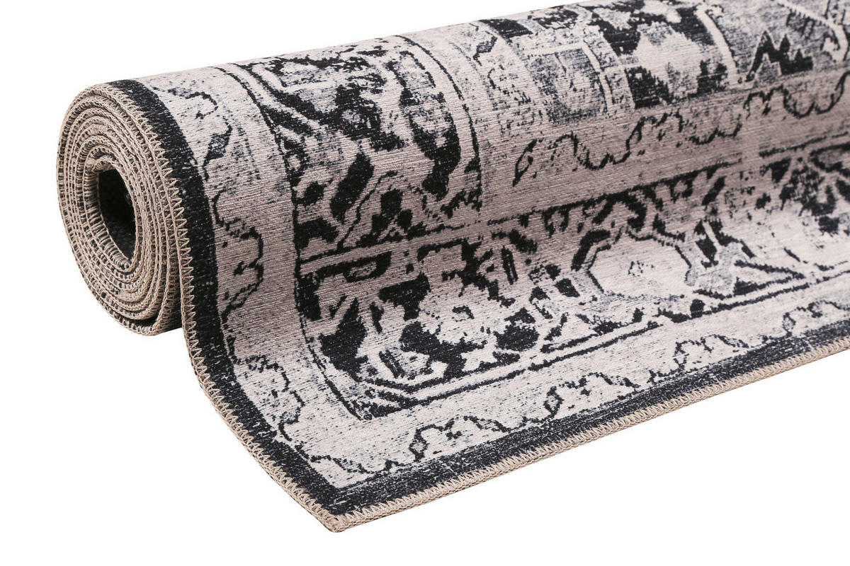 FLACHWEBETEPPICH 130/190 cm Seelace Grau  - Grau, Design, Textil (130/190cm) - Novel