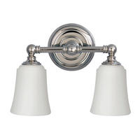 VÄGGLAMPA FÖR BADRUM Elstead  Hugo Lake   - kromfärg, Design, metall/glas (33/24.8/15.2cm) - Elstead Lighting