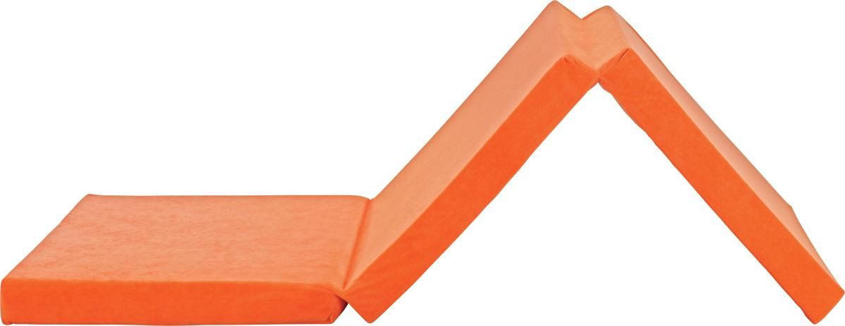 SKLADACÍ MATRAC, 65/185 cm - oranžová, Basics, textil (65/185cm)