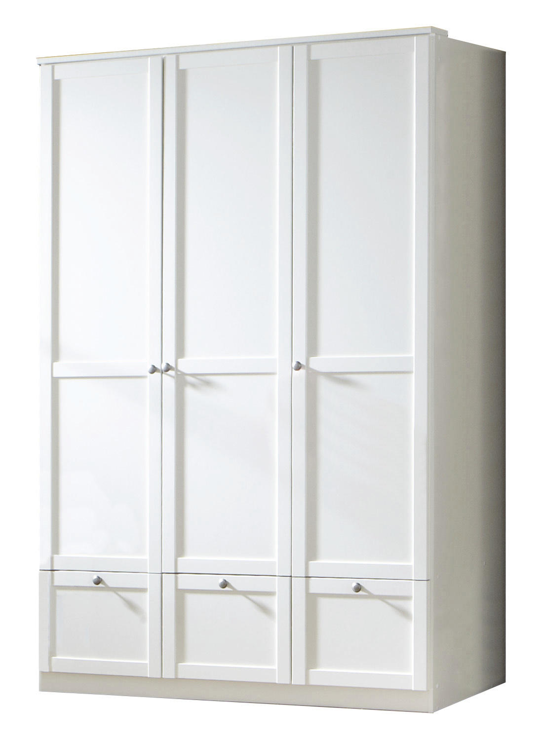 ŠATNÍKOVÁ SKRIŇA, biela, 135/200/58 cm - farby zinku/biela, Basics, kov/kompozitné drevo (135/200/58cm)