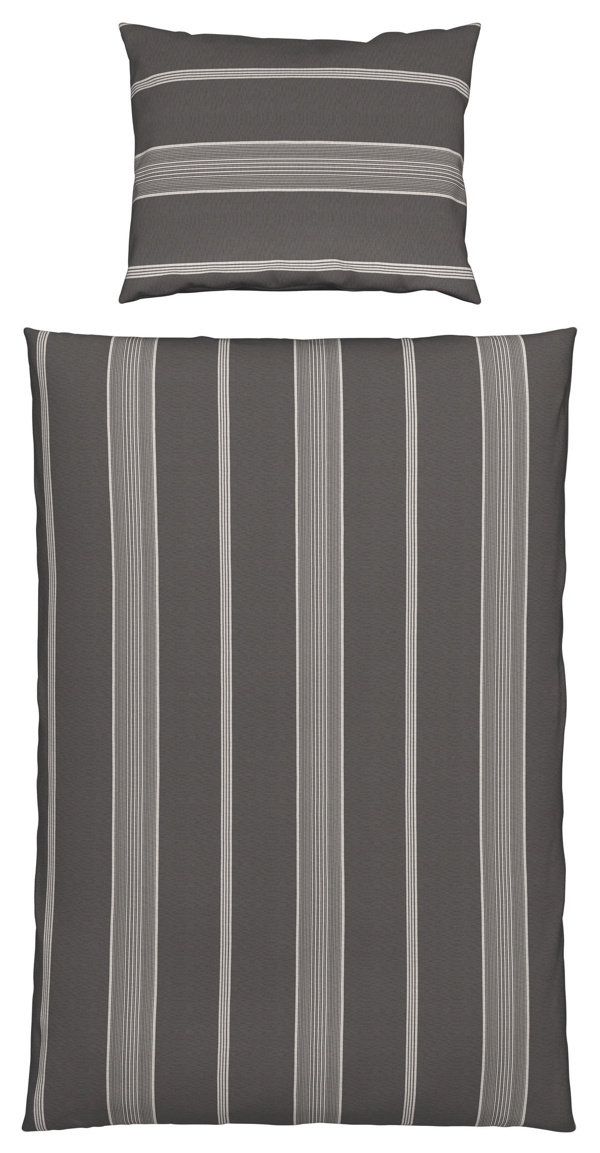 BETTWÄSCHESET 2-teilig REMSA Flanell 160/210 cm  - Grau, Konventionell, Textil (160/210cm) - Esposa