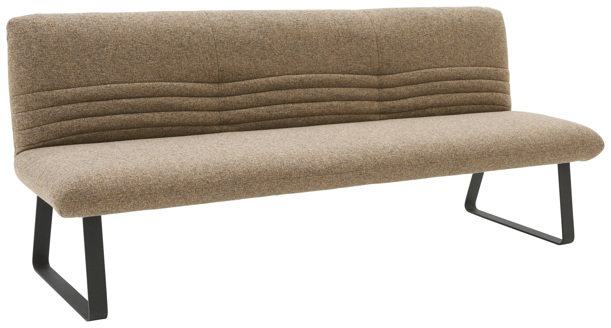 SITZBANK 221/90/70 cm Flachgewebe Rostfarben, Cognac  - Rostfarben/Cognac, Design, Textil/Metall (221/90/70cm) - Dieter Knoll