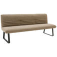 SITZBANK 221/90/70 cm  in Rostfarben, Cognac  - Rostfarben/Cognac, Design, Textil/Metall (221/90/70cm) - Dieter Knoll