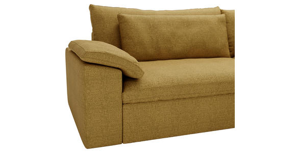 ECKSOFA  in Webstoff Currygelb  306/198 cm  - Currygelb/Schwarz, MODERN, Kunststoff/Textil (306/198cm) - Carryhome