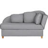 LIEGE in Flachgewebe Grau  - Grau, LIFESTYLE, Holz/Textil (180/97/85cm) - Novel