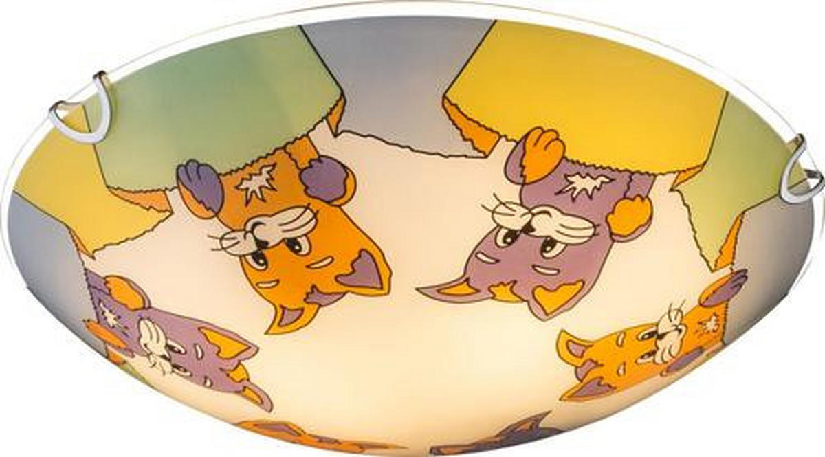 TAKLAMPA BARNRUM 30/6,5 cm   - vit/multicolor, Lifestyle, metall/glas (30/6,5cm)