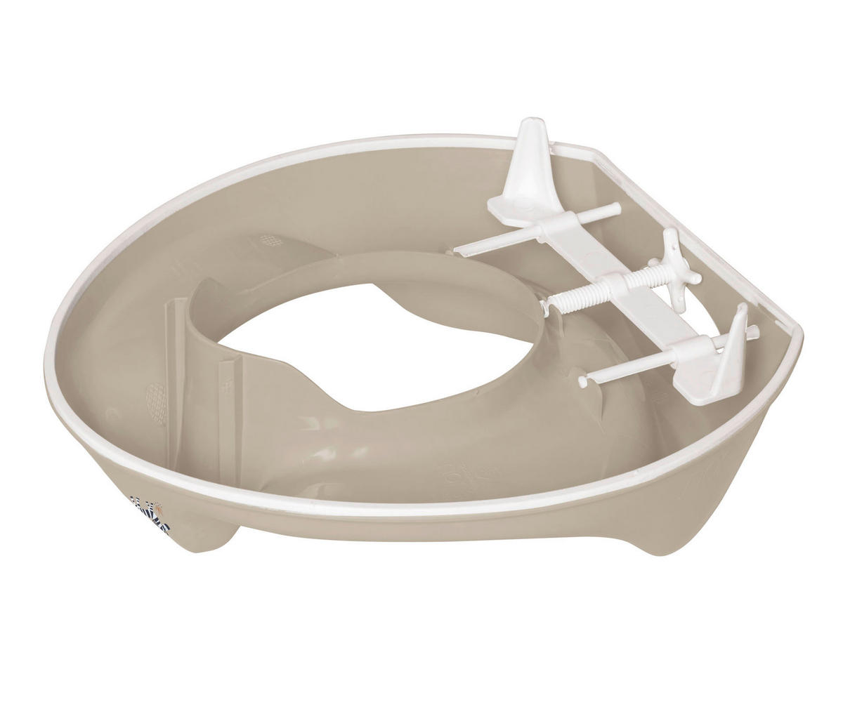 TOILETTENTRAINER Steppe  - Taupe, Basics, Kunststoff (33.5/31/11cm) - Bebe Jou