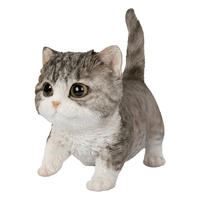 OKRASNA MAČKA - črna/bela, Trendi, umetna masa (15,5/7,5/13cm)