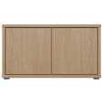 GARDEROBENBANK - Eichefarben/Grau, MODERN, Kunststoff (74,5/41,5/34,9cm) - Carryhome