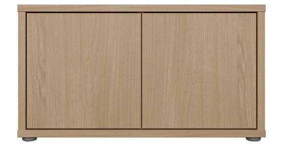 GARDEROBENBANK - Eichefarben/Grau, MODERN, Kunststoff (74,5/41,5/34,9cm) - Carryhome