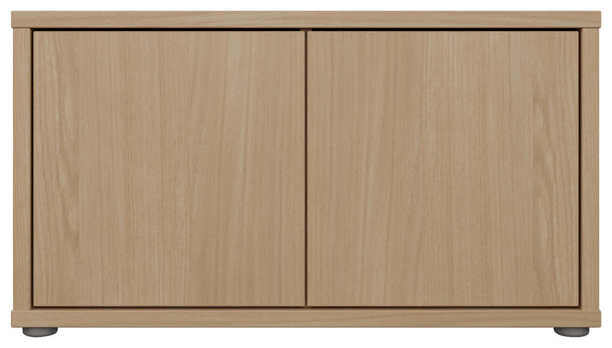GARDEROBENBANK - Eichefarben/Grau, MODERN, Kunststoff (74,5/41,5/34,9cm) - Carryhome