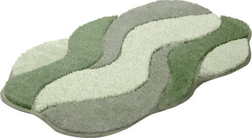 BADTEPPICH Grün 80/140 cm - Grün, Basics, Kunststoff/Textil (80/140cm) - Grund