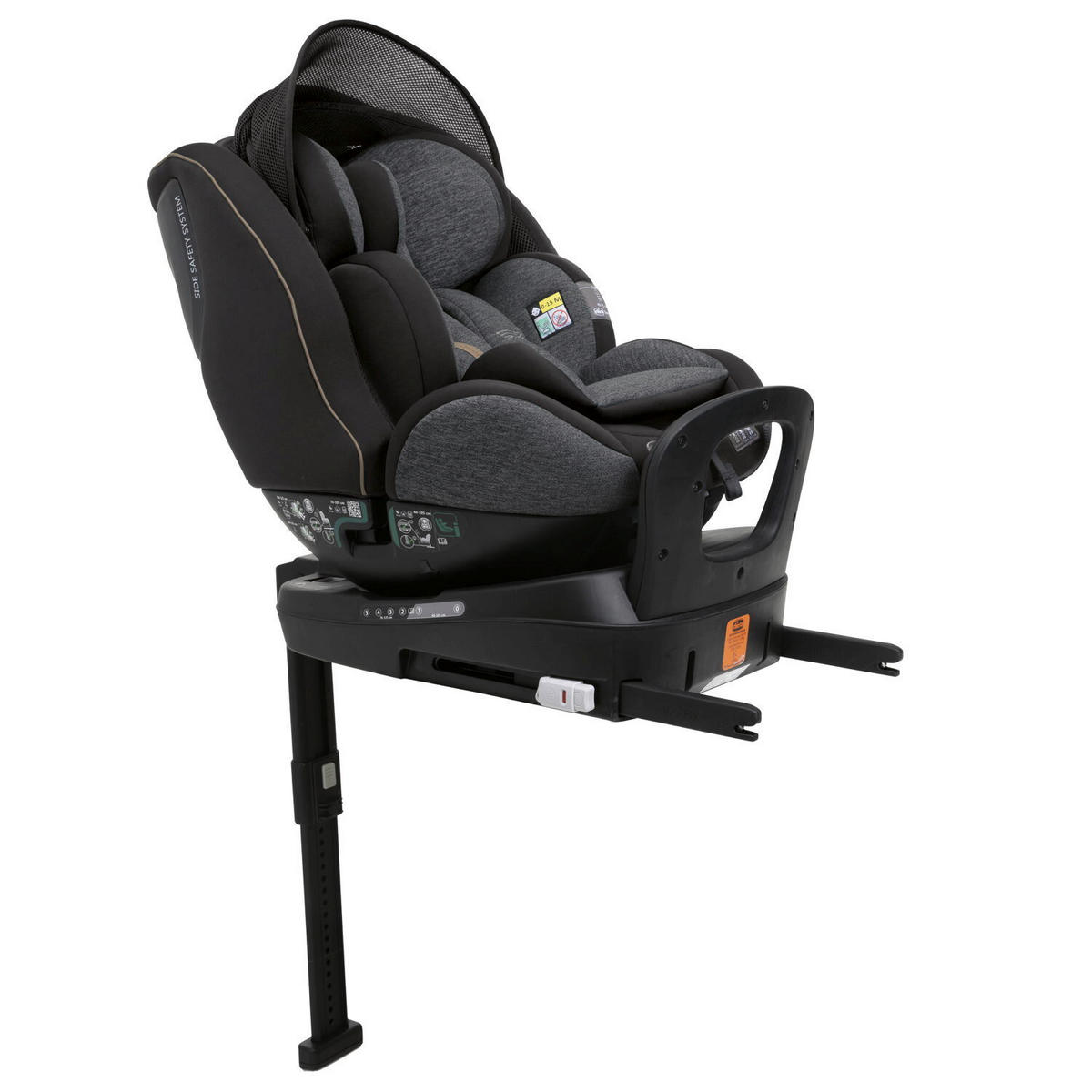 KINDERAUTOSITZ SEAT3FIT IS AIR  - Schwarz, Basics (49/44/61cm) - Chicco