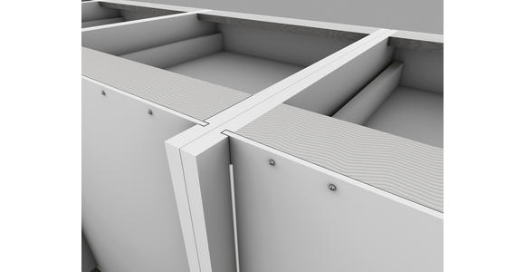 EINBAUKÜCHE   - Eichefarben/Weiß, Design, Holzwerkstoff - Novel