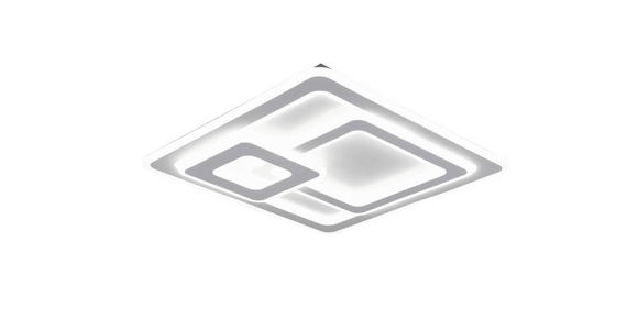 LED-DECKENLEUCHTE 51,5/51,5/7 cm   - Weiß, LIFESTYLE, Kunststoff/Metall (51,5/51,5/7cm) - Novel