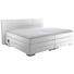BOXSPRINGBETT 'PRINZ' H2 Lederlook 200/200 cm INKL. Matratze, gepolstertes Kopfteil, Topper, motorische Verstellbarkeit - Silberfarben/Weiß, MODERN, Textil (200/200cm) - Novel BOXSPRINGBETT 'PRINZ' H2 Lederlook 200/200 cm INKL. Matratze, gepolstertes Kopfteil, Topper, motorische Verstellbarkeit - Silberfarben/Weiß, MODERN, Textil (200/200cm) - Novel