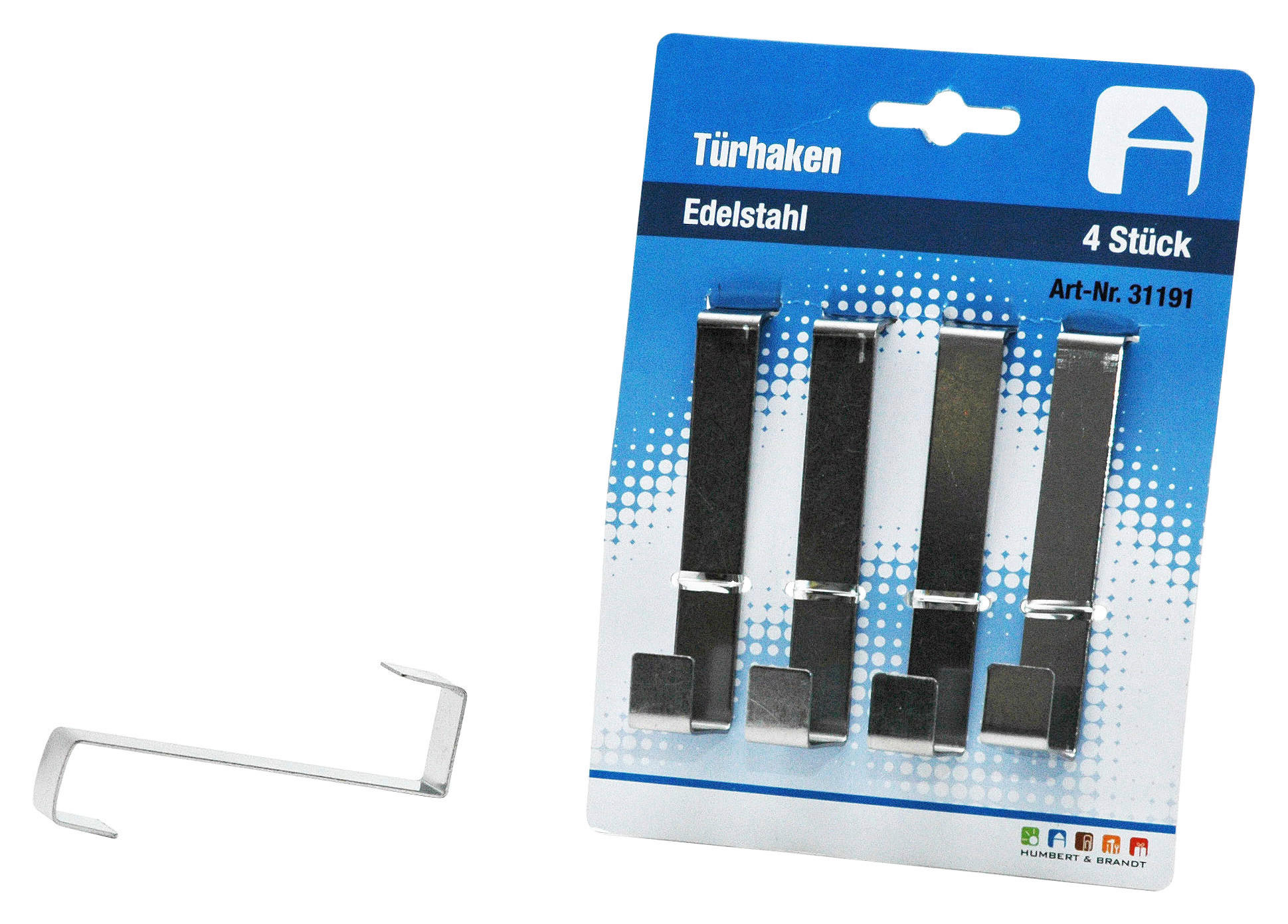 Türhaken Adalar Zum Hängen An Türfalz Edelstahl 4 Stk.