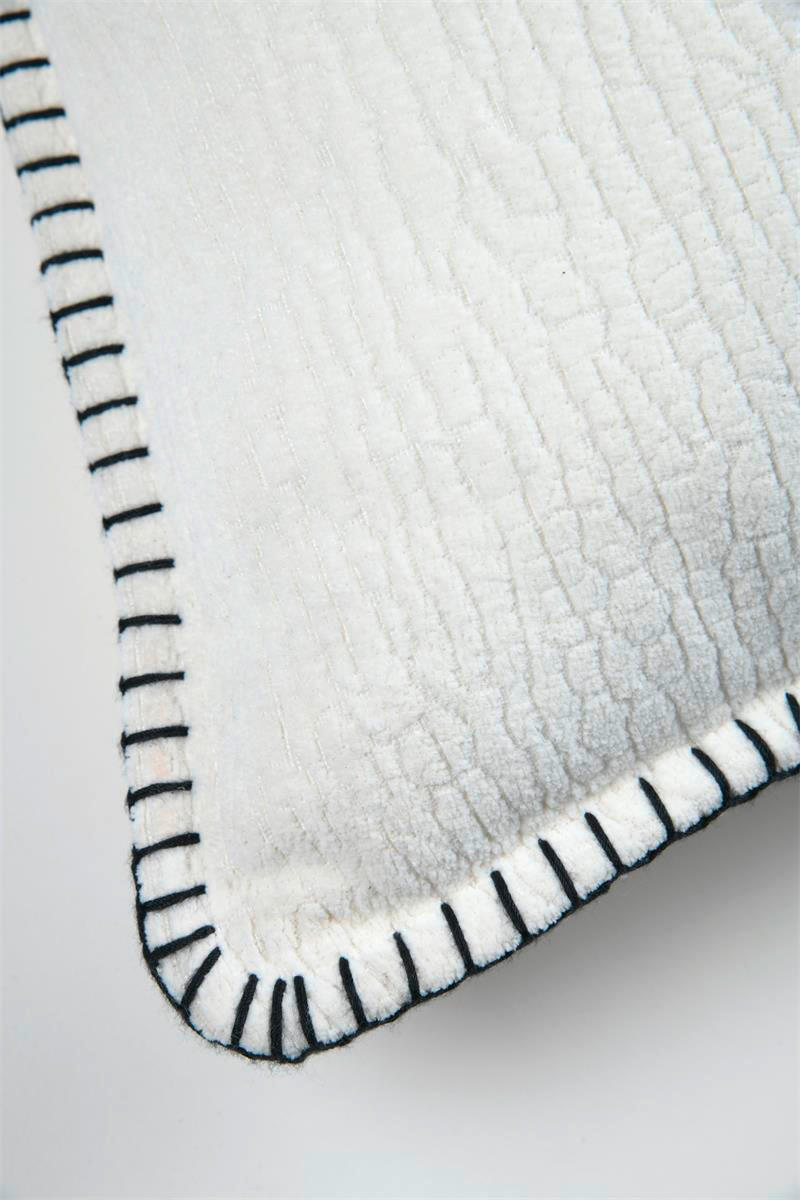 UKRASNI JASTUČIĆ   CALM LIVING  - bijela, Konvencionalno, tekstil (45/45cm)
