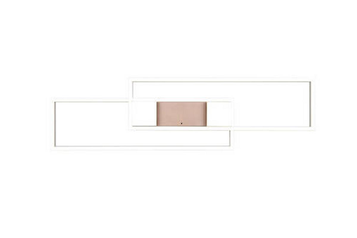LED-TAKLAMPA Albany 100/28/8 cm  - brun/grå, Design, metall (100/28/8cm) - Trio Leuchten