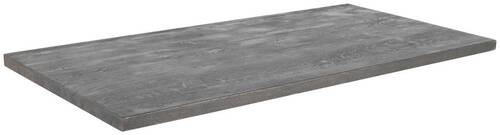 TISCHPLATTE Wildeiche massiv Wildeiche, Graubraun  - Wildeiche/Graubraun, MODERN, Holz (180/90/5,5cm) - Boxxx