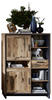 HIGHBOARD Graphitfarben, Eichefarben Einlegeböden  - Eichefarben/Graphitfarben, Natur, Holzwerkstoff/Metall (100/146/38cm) - Livetastic