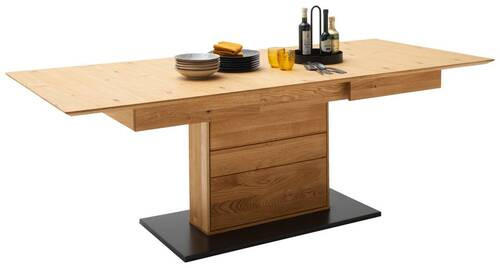 MID.YOU JEDÁLENSKÝ STÔL, antracitová, divoký dub, 180-230/100/77 cm