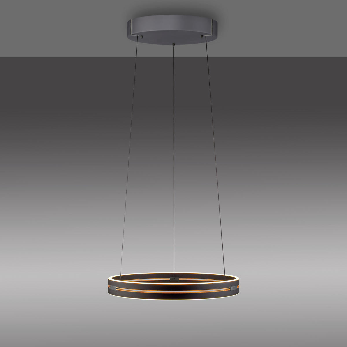 ZÁVĚSNÉ LED SVÍTIDLO, 50/50/350 cm  - černá, Basics, kov (50/50/350cm) - Neuhaus PURE