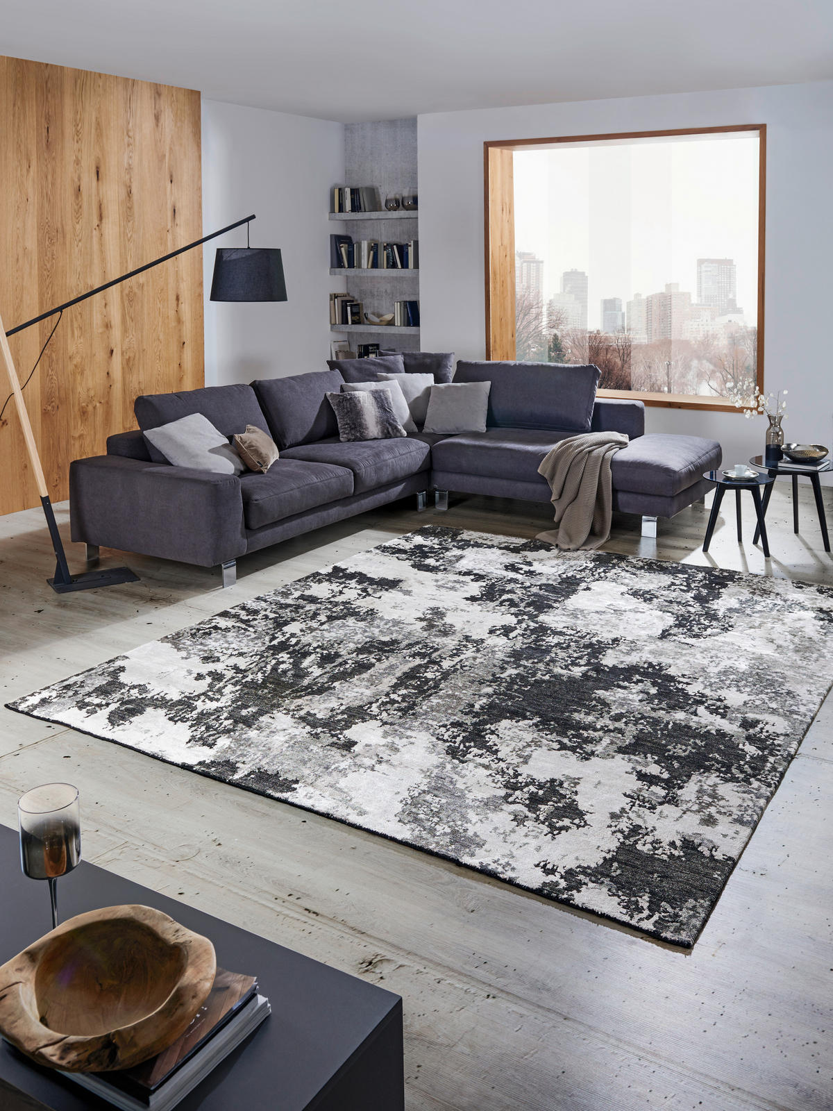 ORIENTÁLNÍ KOBEREC, 140/200 cm černá, bílá - bílá/černá, Design, textil (140/200cm) - Cazaris