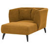 XXL-SESSEL in Cord Goldfarben  - Goldfarben/Schwarz, Modern, Holz/Textil (108/84/155cm) - MID.YOU