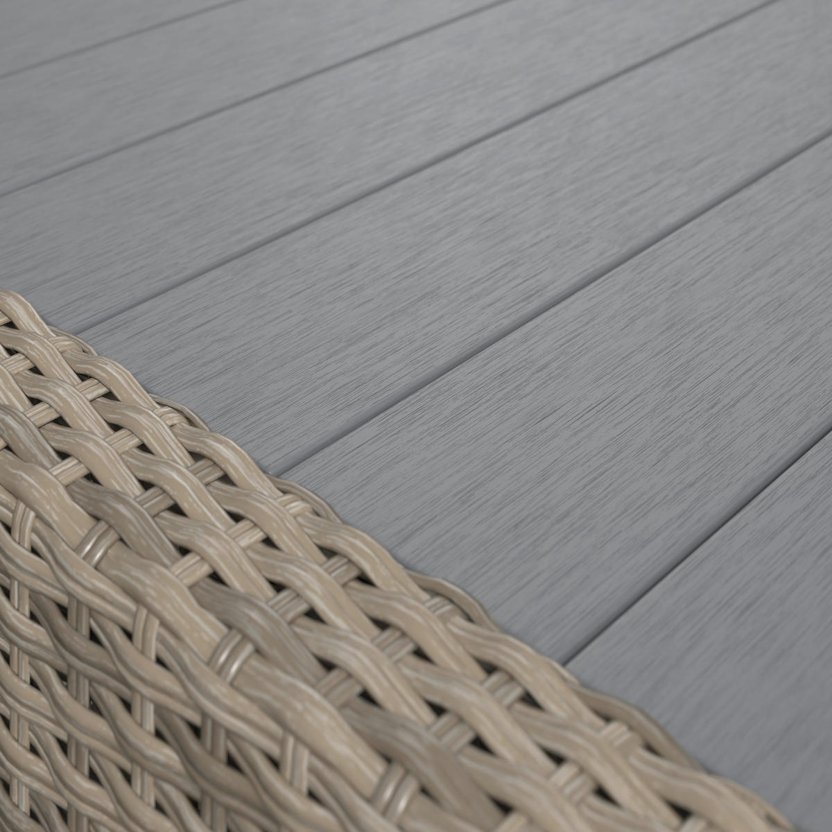 GARTENSET  - Grau, MODERN, Kunststoff/Textil (124/93/67cm) - Ambia Garden