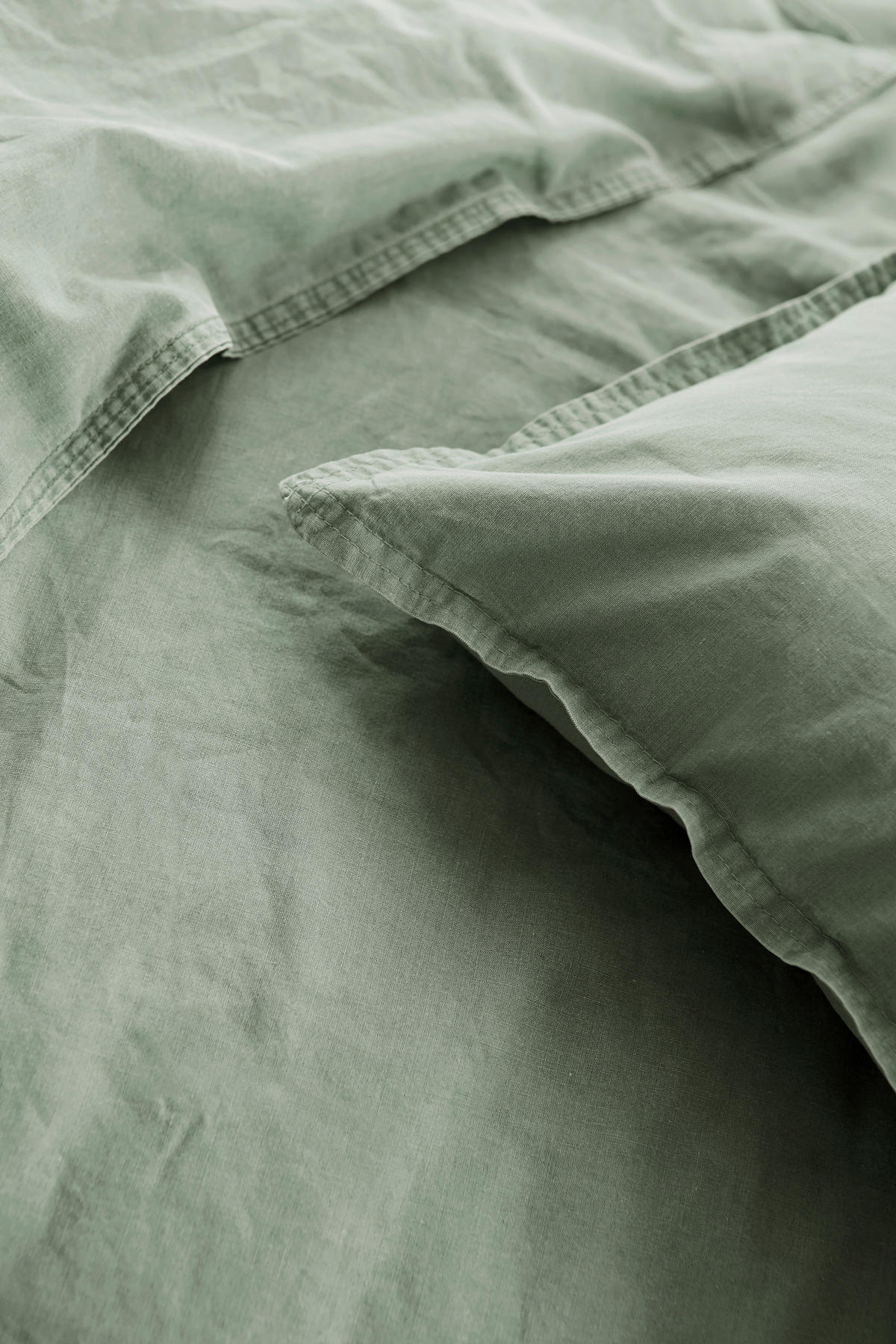 BETTWÄSCHE Renforcé 200/200 cm  - Olivgrün, Basics, Textil (200/200cm)