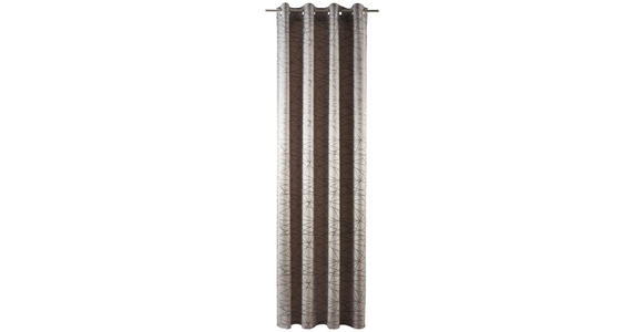 ÖSENVORHANG blickdicht - Taupe, Design, Textil (140/260cm) - Dieter Knoll